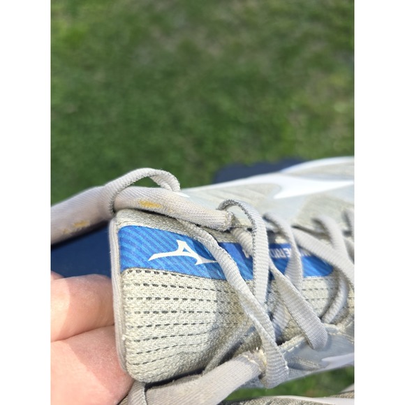 Mizuno Wave Rider 24 Running Shoes Lunar Rock-Nimbus Cloud Grey, Men's US 10.5 - Picture 10 of 13